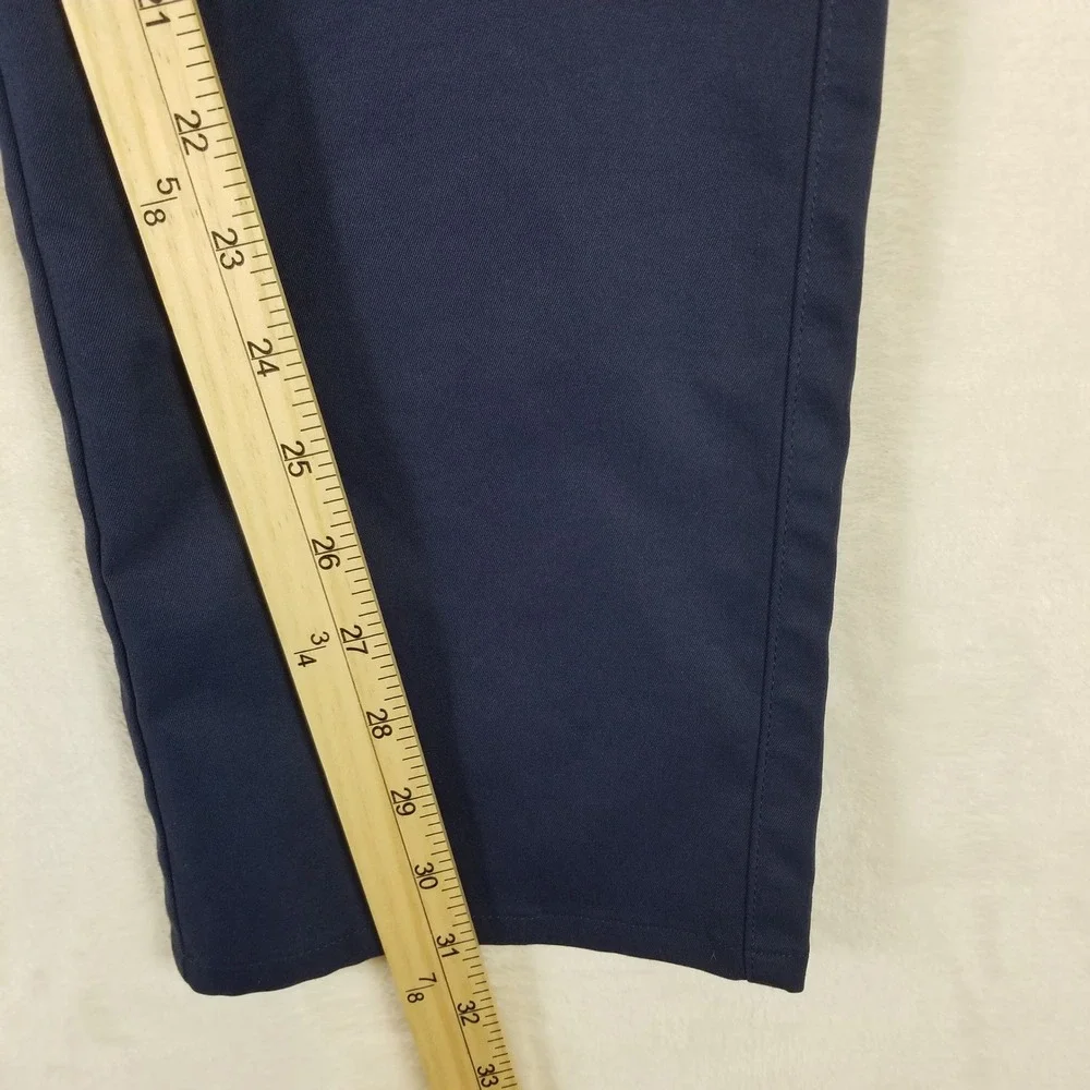 Peter Millar Tech‎ Golf Pants Mens 38x32 Navy Blue 5-Pocket Performance Chinos